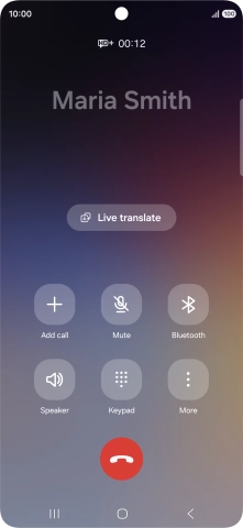 Press Live translate.