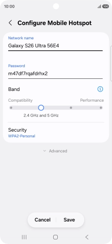 Press the field below 