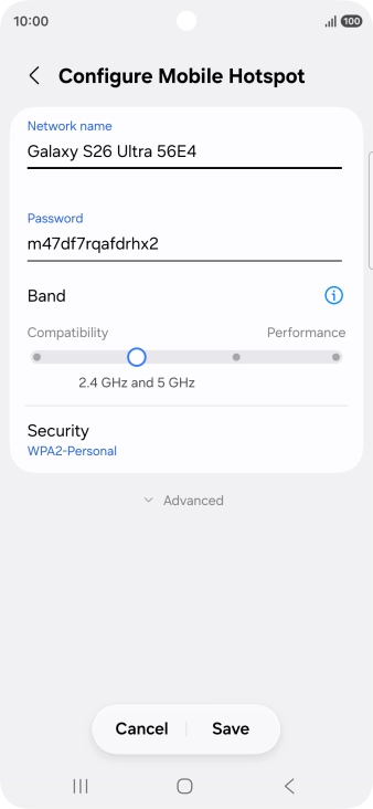 Press the field below 
