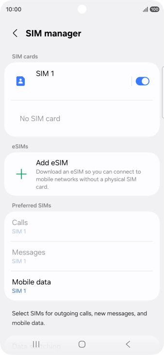 Press Add eSIM. Press Add eSIM.