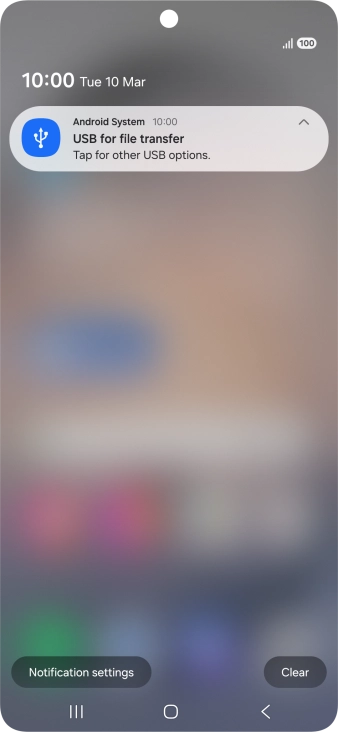 Press Tap for other USB options.. Press Tap for other USB options..