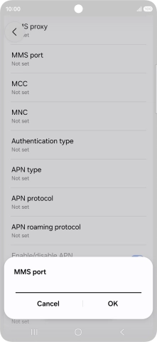 Key in 8080 and press OK.