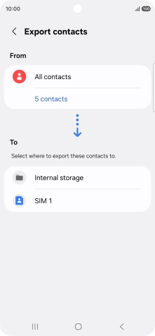 Press the name of the SIM.