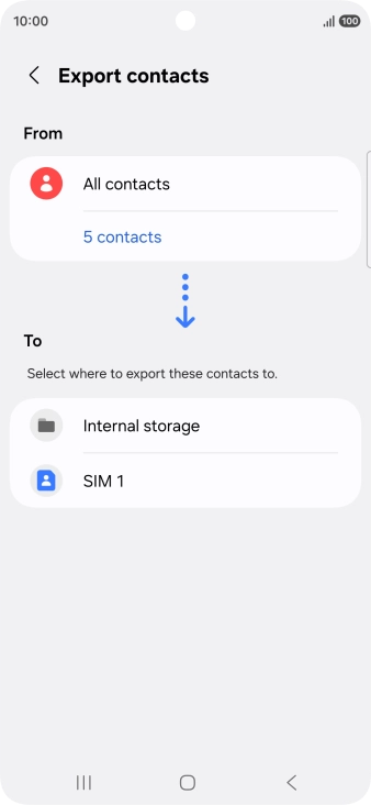 Press the name of the SIM.