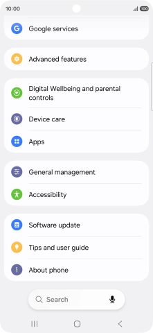 Press Software update.