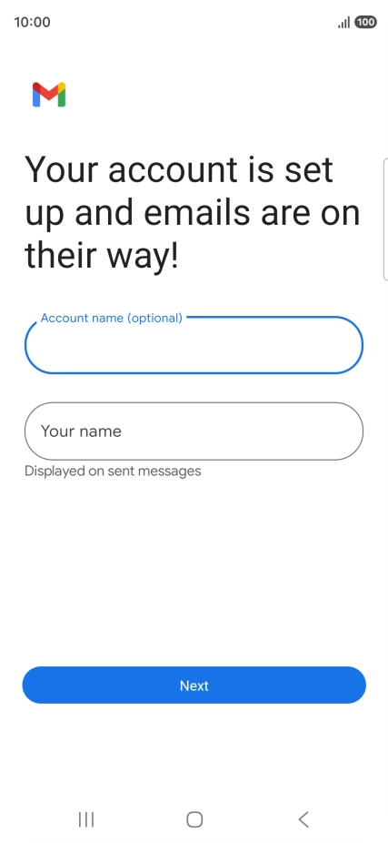Press Your name and key in the required sender name. Press Your name and key in the required sender name.
