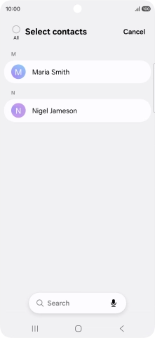 Press the field above 