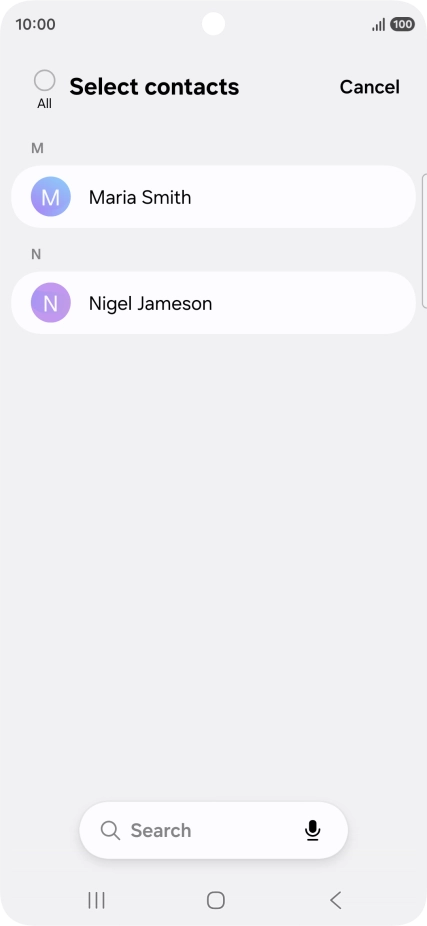 Press the field above 