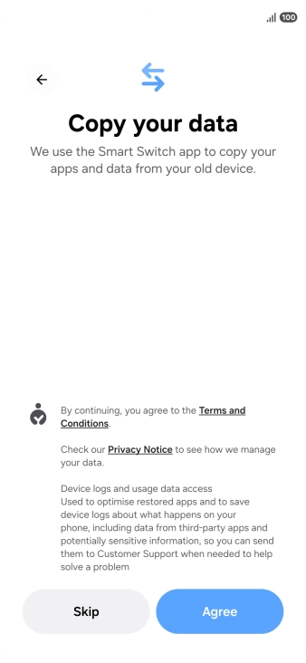 Press Agree. Press Agree.