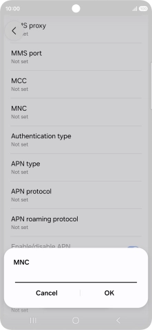 Key in 03 and press OK.