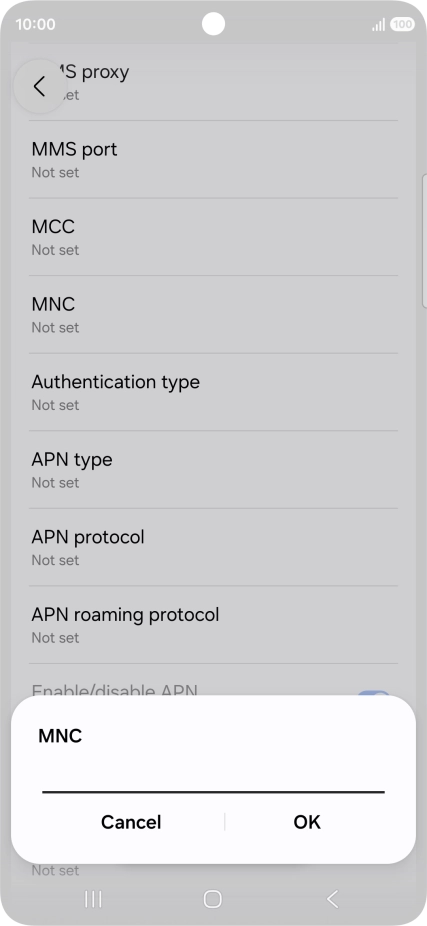 Key in 03 and press OK.