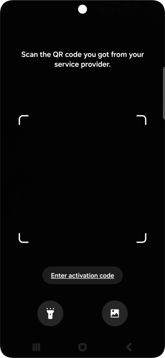 Place the QR code you've received inside the phone camera frame to scan the code. Place the QR code you've received inside the phone camera frame to scan the code.