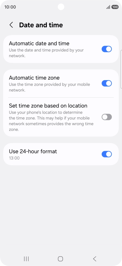 Press the Home key to return to the home screen. Press the Home key to return to the home screen.