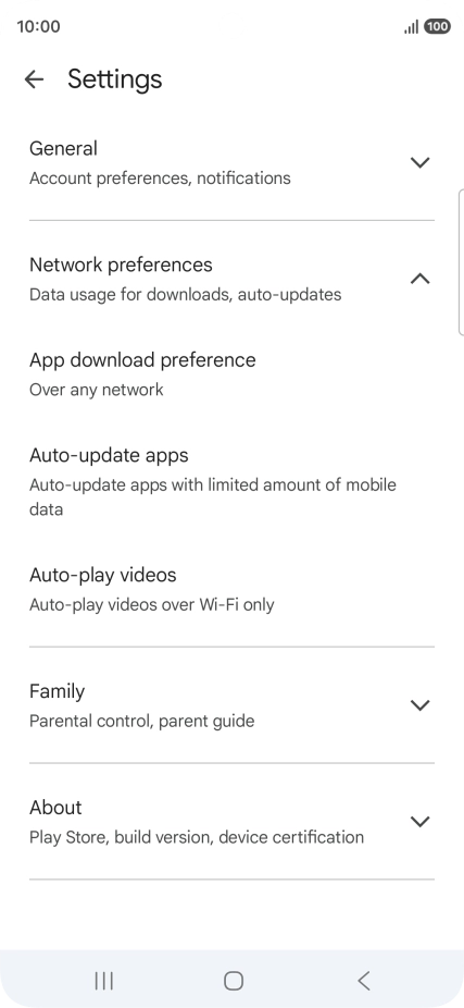 Press Auto-update apps. Press Auto-update apps.