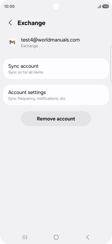 Press Remove account.