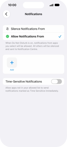 Press the indicator next to Press the indicator next to