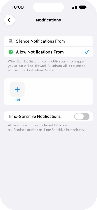 Press the indicator next to Press the indicator next to
