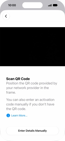 Place the QR code you've received inside the phone camera frame to scan the code.