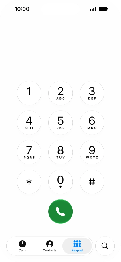 Key in ##002# and press the call icon. Key in ##002# and press the call icon.