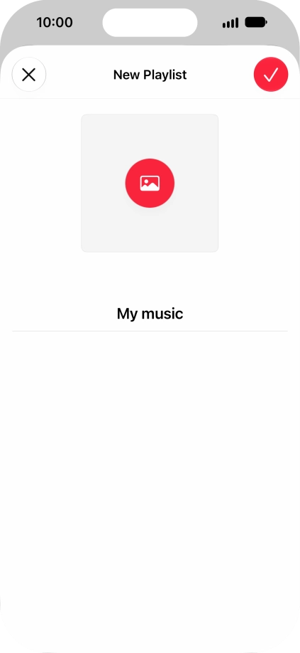 Press the confirm icon. Press the confirm icon.