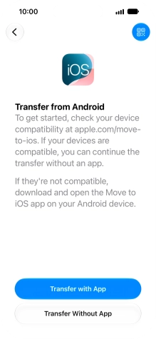 To transfer content from an Android phone using the 