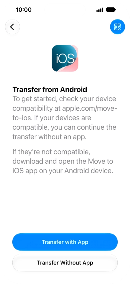 To transfer content from an Android phone using the 