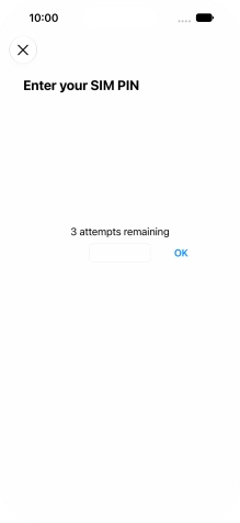 If your SIM is locked, key in your PIN and press OK.