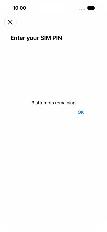 If your SIM is locked, key in your PIN and press OK.