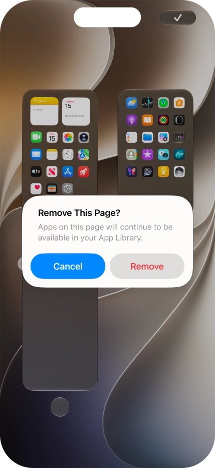 Press Remove. Press Remove.