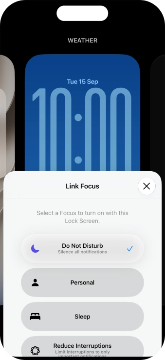 Press the close icon.