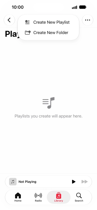 Press Create New Playlist. Press Create New Playlist.