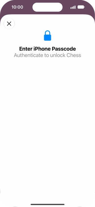 Use the phone lock code you created. The app is now no longer locked. Use the phone lock code you created. The app is now no longer locked.