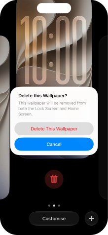 Press Delete This Wallpaper.