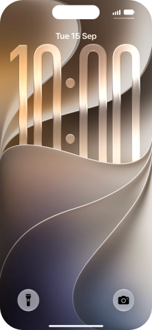 Press and hold anywhere on the lock screen.