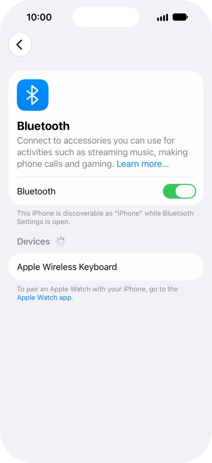 Press the required Bluetooth device and follow the instructions on the screen to pair the device with your phone. Press the required Bluetooth device and follow the instructions on the screen to pair the device with your phone.