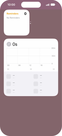 Press and hold the required Widget Stack.