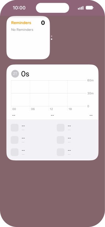 Press and hold the required Widget Stack.
