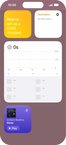 Press and hold the required widget until a pop-up menu is displayed.