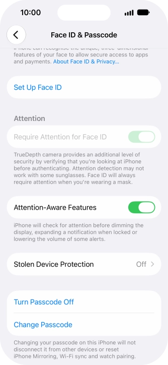 Press Turn Passcode Off and key in the phone lock code. Press Turn Passcode Off and key in the phone lock code.