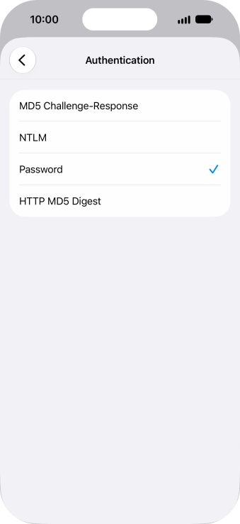 Press Password.
