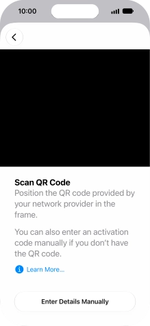 Place the QR code you've received inside the phone camera frame to scan the code.
