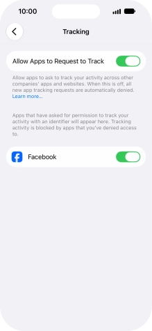 Press the indicator next to Press the indicator next to