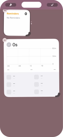 Press the confirm icon.