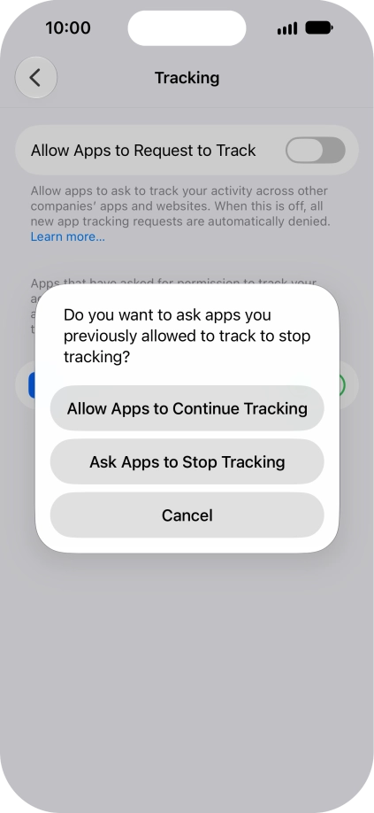 If you turn off the function, press the required setting. If you turn off the function, press the required setting.