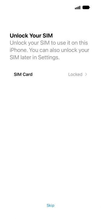 Press SIM Card.