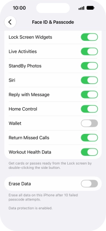 Press the indicator next to Press the indicator next to