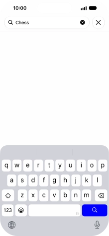 Press the search icon. Press the search icon.