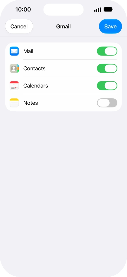 If this screen is displayed, you email account has been recognised and set up automatically. Follow the instructions on the screen to key in more information and finish setting up your email account.