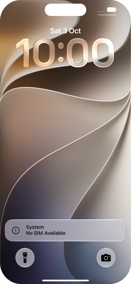 Slide your finger upwards starting from the bottom of the screen.
