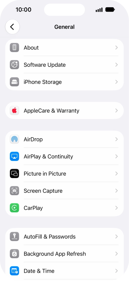 Press Software Update. If a new software version is available, it's displayed. Follow the instructions on the screen to update the phone software.